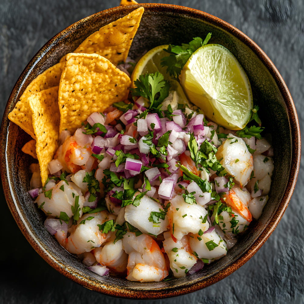 Ceviche de camarones