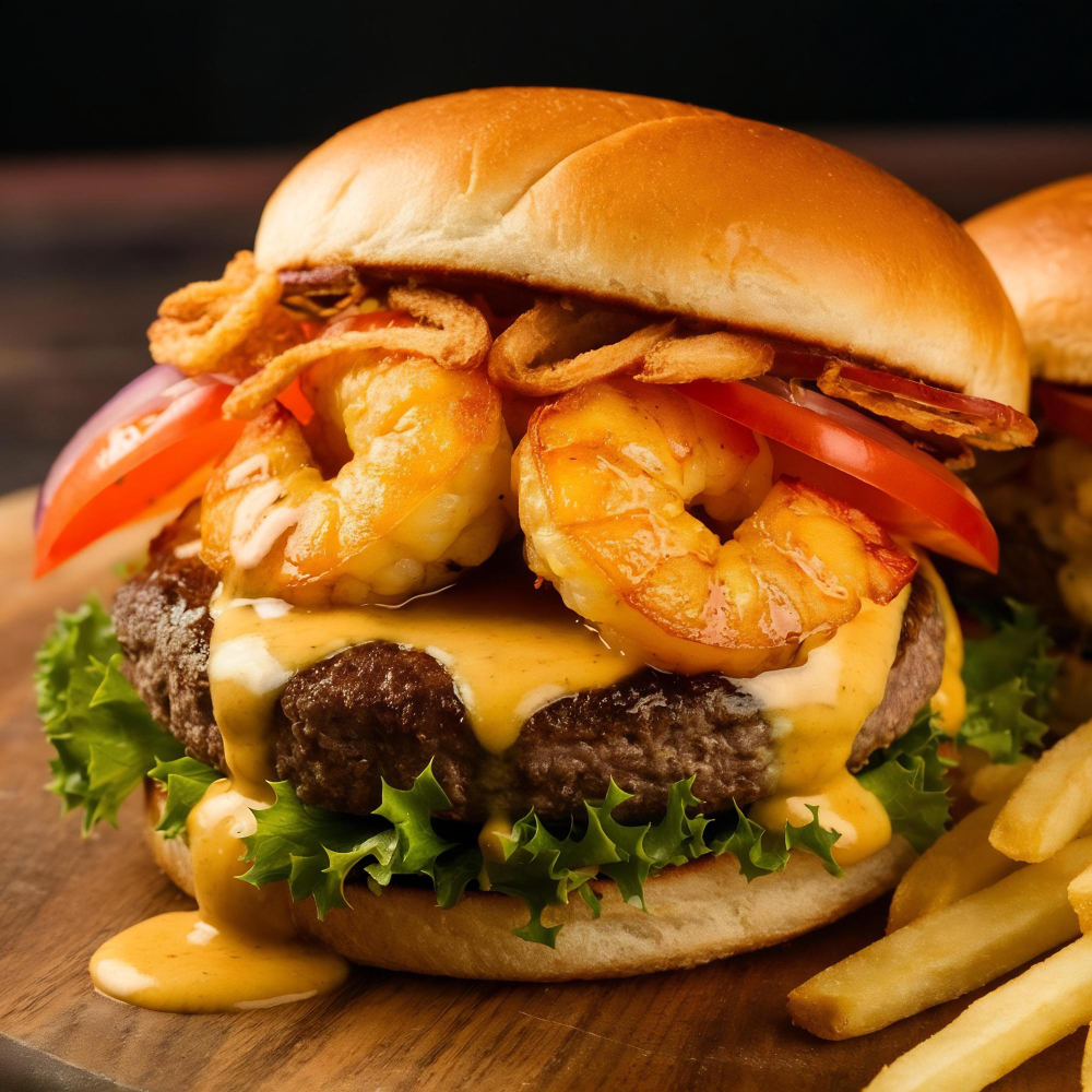 Hamburguesa de camarón